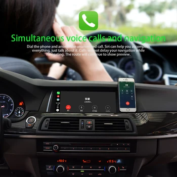 Carplay nešiojamų navigacijos grotuvas apple iphone ios carplay sistemos žaisti auto skaitmeninis bmw kelis priimančiosios turimų modelių