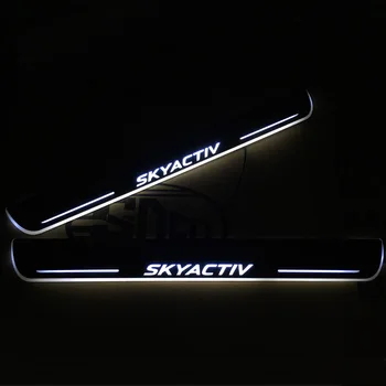 CARPTAH Apdaila Pedalo Automobilių Eksterjero Dalys, LED Durų Slenksčio Nusitrinti Plokštė Kelias Dinaminis Streamer šviesos Mazda 6 Skyactiv 2013 - 2018 m.