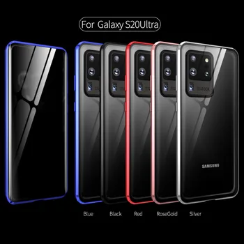 Case For Samsung Galaxy S20 Ultra S20 Plius A51 A71 4G S20 Plius Padengti Anti Spy 9H Privatumo Grūdintas Stiklas, Metalas, Magnetas atveju