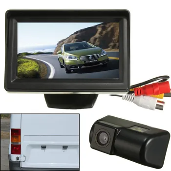CCD HD Automobilio Galinio vaizdo Atbulinės eigos Kamera Su 4.3 colių Automobilio galinio vaizdo Veidrodis Stebėti Ford Transit Connect