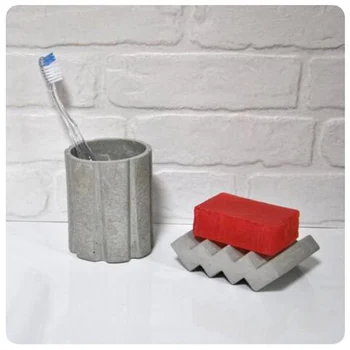 Cemento muilo dėžutė muilo laikiklį silikono formos 