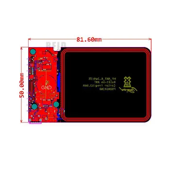 Chameleonas 13.56 Mhz Smart Card Kopijuoklis ISO14443A Mini RDV2.0 RDA popierinės kopijavimo aparatų matricos Programuotojas UID Cloner rašytojas NFC apuostyti skaitytuvas