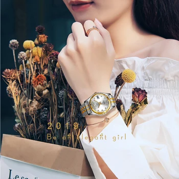 CHENXI Moterų Mados Laikrodžiai Ponios Aukso Apyrankę ant Riešo Laikrodžiai Prabangos Prekės, Dovanos Moterims, Kvarciniai Laikrodžiai Reloj Mujer