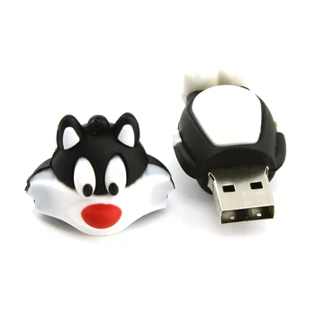 CHYI Animacinių filmų USB 3.0 Flash Drive, Pen Vairuotojo Taz Sylvester Katė Bugs Bunny Memory Stick 8GB 16GB 32GB 64GB Pendrive Dovanų