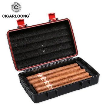 CIGARLOONG Cigarų Dėžutė Kelionės Nešiojamų 10 lazdos Cigarų Drėkina Atveju Cigarų Humidoras CA-01