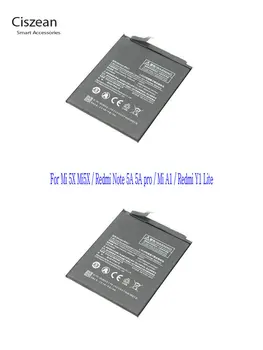 Ciszean 2x BN31 BN-31 3080mAh Baterijos Pakeitimas, Baterijos Xiaomi Mi 5X Mi5X / Redmi Pastaba 5A 5A pro / Mi A1 / Redmi Y1 Lite