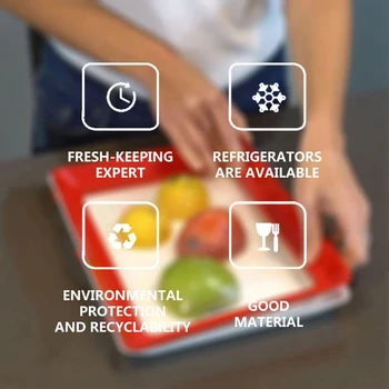 CleverTray Kūrybos Maisto Plastikiniai Išsaugojimo Dėklas Virtuvės Elementų Maisto Saugojimo Konteineris Nustatyti Šviežių Maisto Laikymo Mikrobangų Dangtis
