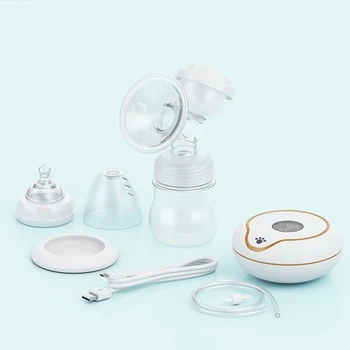 CMbear Elektros Krūties Siurblys Su LED Ekranas, Reguliuojamas Siurbimo BPA Free Pieno Butelis USB Masažas Bresat Siurblys Kūdikių žindymo laikotarpis