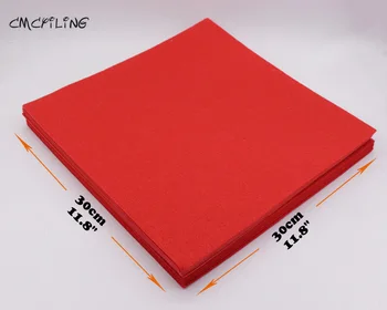 CMCYILING Raudonoji Serija Manė, Amatų 3 mm Veltinio Lakštai, Poliesterio Audiniai Pasidaryk pats Apdailos Scrapbooking Fieltro Feltro tekstilės medžiagų