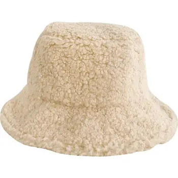 COKK Kibiro Kepurę Moterų Žiemos Skrybėlės Moterims Kašmyras Kibirą Skrybėlės korėjos Mados Storas Šiltas vientisos Spalvos Ponios Skrybėlę Bžūp