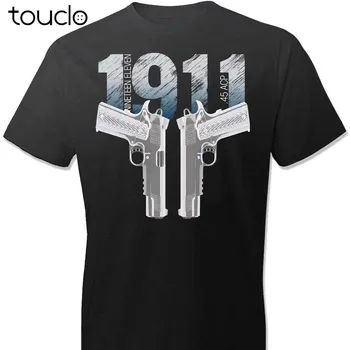 Colt 1911 Pistoletu Pro Gun 2 Pakeitimas Medvilnės Vyrų T-Shirt Marškinėliai Mados Prekės ženklo Dizaino Marškinėliai Atsitiktinis Tees