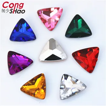Cong Shao 100vnt 15mm Spalvinga Akrilo trikampiai kalnų krištolas apdaila Aštrių dugno akmenų ir kristalų PASIDARYK pats Papuošalų, Aksesuarų CS767