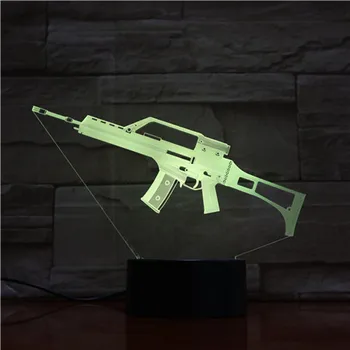 Cool 3D kulkosvaidis Stalo Lempa LED Naktį Žibintai su Atmosferą Lempos kaip Dovanos GX1729