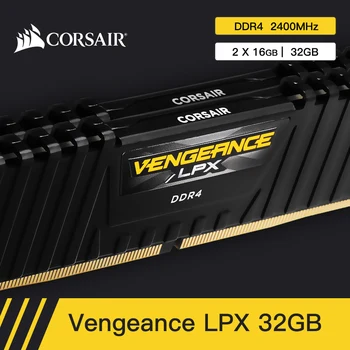 CORSAIR Vengeance LPX 8GB 16GB DDR4 PC4 2400Mhz 3000Mhz 3200Mhz Modulis 2400 3000 VNT Cmputer Darbalaukio RAM Atmintis 16GB 32GB DIMM