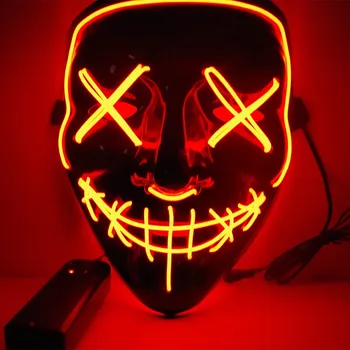 Cosplay Kaukė Helovinas LED Šviesos Šalis Kaukių Festivalis Cosplay Kostiumų Juokingas Kaukes Masque Prekių Halloween Mask