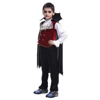COULHUNT 2019 Berniukas Vampyras Kostiumai M-XL Dydį Vaikų Vampyras Šikšnosparnis Princas Drabužiai Vaikams Vampyras Kostiumai Helovyno Cosplay