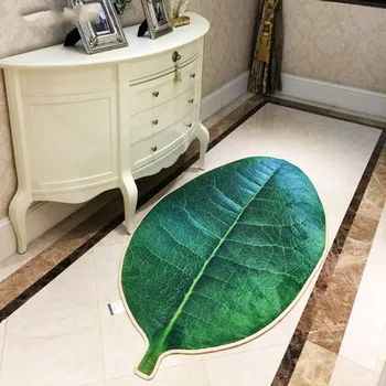 Creatieve woonkamer kilimų simulatie groene bumas bladeren ne slydimo vloerkleed slaapkamer lange hal slaapkamer keuken vloermat
