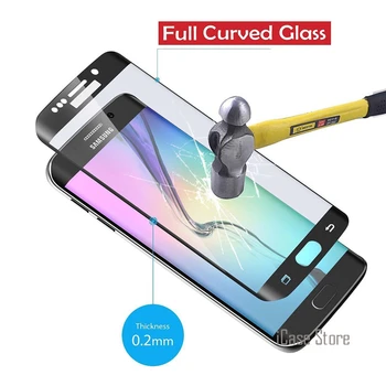 Cristal Vidrio Templado Samsung Galaxy S7 / S7 Krašto S7edge Grūdintas Stiklas Screen Protector, Lenktas Aprėptis Pilnas Draudimas Ecran