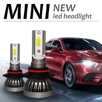 CROSSTIGER Automobilių žibintų Mini Lempos H4, H7 LED Lemputes H1 LED H8, H11 priekinių Žibintų Rinkinį, 9005 HB3 9006 HB4 6000k Rūko žibintai 12V LED Lamp36W