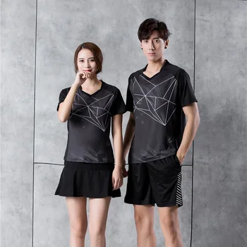 Custom 2020 naujas badmintono marškinėliai vyrams /moterims,stalo teniso marškinėliai, trumpas rankovėmis quick-dry teniso marškinėliai sporto komandos vienodai 9917