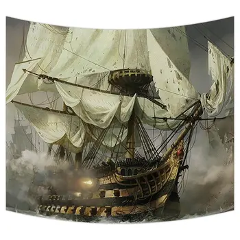 Custom Kietas Piratų Laivas Gobelenas Sienos Kabo
