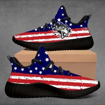 Custom Sneaker Amerikos Vėliava Veikia JAV Bateliai LOGOTIPAS