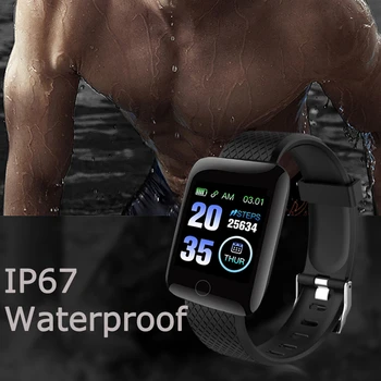 D13 Smart Žiūrėti 116 Plius Širdies ritmo Smart Apyrankė Sporto Laikrodžiai Smart Juosta atspari Vandeniui Smartwatch 