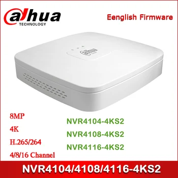 Dahua NVR4104-4KS2 NVR4108-4KS NVR4116-4KS2 4/8/16 Kanalo Smart 1U 4K&H. 265 Lite Tinklo Vaizdo įrašymo