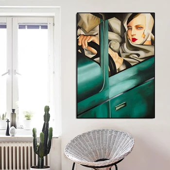 Dailininkė Tamara De Lempicka Klasikinis Kūrinys Drobė Paveikslų, nuotraukas ir Plakatus Sienos Menas Nuotraukas Kambarį Namo Apdaila