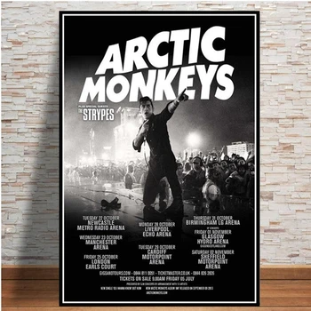 Dainininkas Žvaigždžių Plakatų ir grafikos Arctic Monkeys Klasikinio Garsaus Muzikos grupės Drobė Paveikslų, Namų Dizainas, Tapyba Ant Sienos