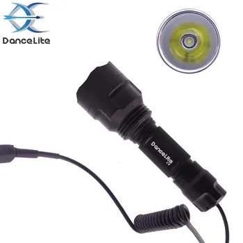 DanceLite C8 XP-L2 XPL2 V5/V6 AMC7135x10 1MODE(on/off), LED Žibintuvėlis Medžioklės Šaudymo + 2-Režimas Nuotolinis Jungiklis