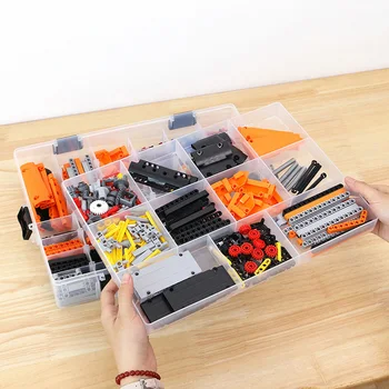 Daugiasluoksnių Statybinių Blokų Lego Žaislai Didelės Talpos Vertus, Vaikai Saugojimo Bylos Skaidraus Plastiko Saugojimo Lange Galite Reguliuoti Organizatorius Dėžutę