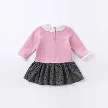 DBS15402 dave bella rudenį baby girl ' s cute cartoon kratinys suknelė vaikų mados šalis suknelė vaikams kūdikiams lolita drabužiai