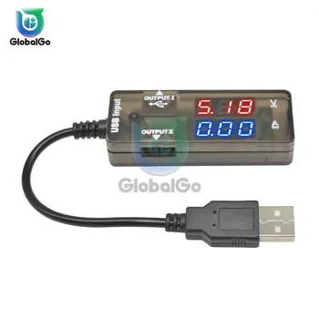 DC USB Testeris Dabartinės 3.2-10V Amp voltmetras Gydytojas Ammeter LCD Skaitmeninis Ekranas Mobile Galios Indikatorius Banko Usb Įkroviklis