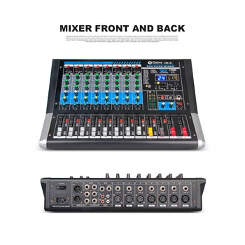 Debra Audio DX-8 8-Channel Audio Mixer dj controller Garso plokštė su 24 DSP Poveikį, USB, 