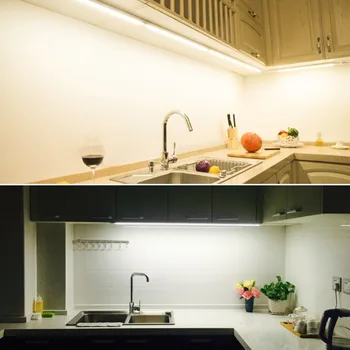 Dega Virtuvė AC 220V LED Juostelė šviesos Lempos Su ES Kištuku, Jungikliu, Spinta apšvietimas 29cm 57cm led cocina kabineto apšvietimo 6W 10W