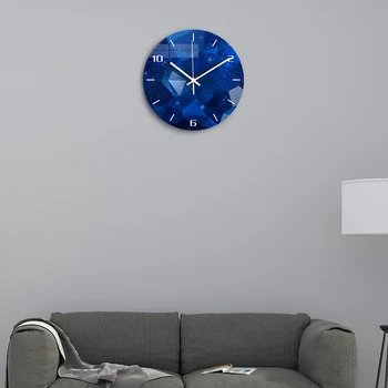 Dekoratyvinis Sienos Laikrodį, Tylus Clockwork Žvaigždėtas Dangus Akrilo 3D 