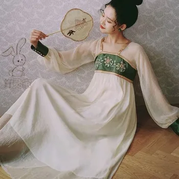 Derliaus Elegantiška Suknelė Moterims Rudenį Nėriniais, Šifono Kratinys Šalies Midi Suknelė Moterų korėjos Japonija Stiliaus vientisas Suknelė Moterims 2020 m.