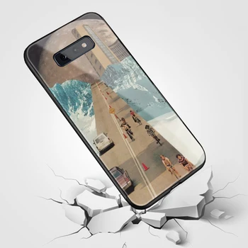 Derliaus Meno Koliažas estetinės minkšto silikono stiklo Telefonas padengti shell 