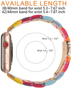 Derva Diržu, apple watch band 44mm 40mm iwatch juosta 42mm 40mm watchband apyrankė 