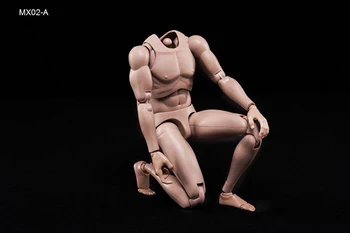 Derva modelis kūno 1/6 masto Azijos vyrų žmogus berniukas kūno masę-raumenų modelis panašus į HT DX04 su papildomų rankas priedų