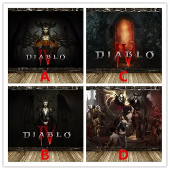 Diablo IV HD Žaidimas Plakatas Diablo Iv Lilit Drobės Plakatas Paveikslų Bendrabutyje Butas Apdailos Dažymo Miegamojo Sienų Lipdukai