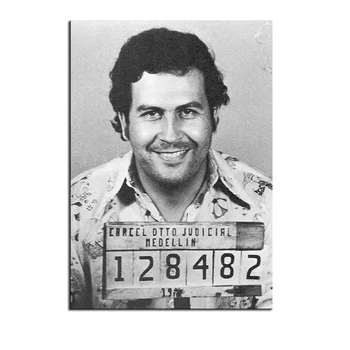 Didelio formato Spausdinimas Aliejaus Tapybai Pablo Escobar Puodelis Nušautas 1991 M. Vertikalių Sienų tapybos Dekoro Sienos Meno Nuotrauką be Rėmelio