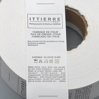 Didelis 50mm Užsakymą dizaino drabužių skalbimo priežiūros žymes NAILONO TAFTOS medžiagos dydis žymes skalbti etiketės whitetape juoda dizainas