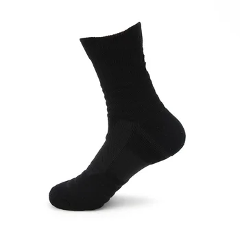 Didelis gyvūnų krepšinio kojinės Vyrams Anti Slip smūgio absorbcijos Kvėpuojantis sporto salė, futbolo, badmintono juoda balta storos kojinės