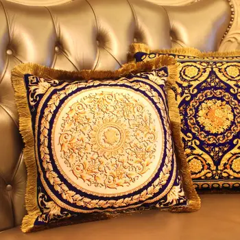 Didelis prabangus dekoratyvinis pagalvės dangtelis europos stiliaus mesti Pagalvės atveju, sofos automobilių apima rubisafe de almofada housse de coussin