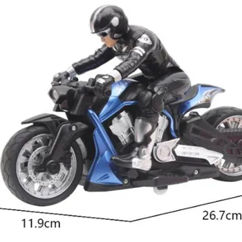 Didelės Spartos Nuotolinio Valdymo pultas RC Stunt Motociklo 360 laipsnių Sukimosi drift Car 60mins Ratai Lenktynės Motociklai RC Motociklo Žaislo modelis