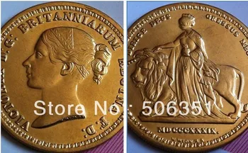 Didmeninė Britų Vitoria 24-K auksu monetos kopiją coper gamybos
