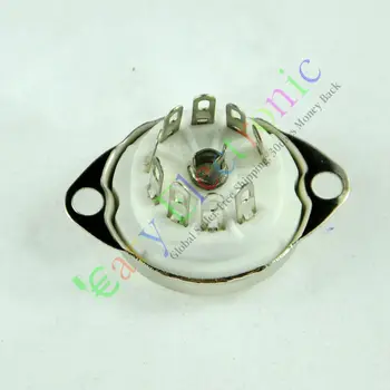 Didmeninė ir mažmeninė 8pc 9pin Keramikos vakuuminio vamzdelio lizdas top mount vožtuvas 12AX7 12AU7 ECC82 ECC83 nemokamas pristatymas