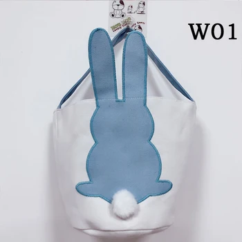 Didmeninė Naują Atvykimo Easter Bunny Krepšelio 10 Stilius Tote Rankinė, Triušio Kibirai Festiva Apdailos Kiaušinių Saldainių Krepšys Vaiko Dovana